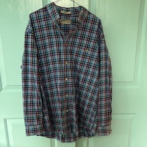 Orvis Blue & Purple Plaid Button Down
